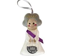 Queen Elizabeth II Ornament, Felt Elizabeth II Hanging Ornament Keepsake for Plati-num Jubilee Souvenirs Ornament, Christmas Tree Decor