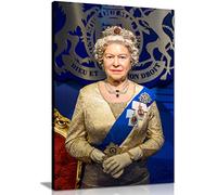 Queen Elizabeth Ii Queen Of England Canvas Wall Art Picture Print (18X12)