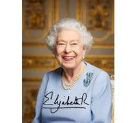 Queen Elizabeth II Signed Autographed A4 Photo Print