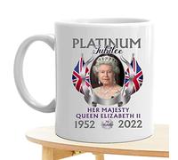 Queen Elizabeth Mourning Mug - 1952-2022 Ceramic Mug Queen Elizabeth in Memory of Queen Elizabeth | Queen Anniversary Celebration Gift for Her Him, Party Decoration Tumotsit