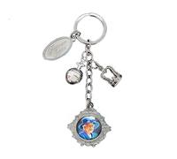 Queen Elizabeth Platinum Jubilee Charm Keyring Commemorative Memorabilia Souvenirs Car Key Chain (By LILAJ)
