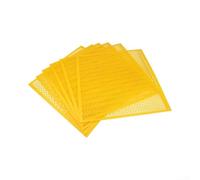 Queen Excluder Plastic 6-Pack for beekeeping Tools for National Beehives - Sturdy White Yellow Excluder Grid Net Controls Egg Laying 50.5x35.5cm(yellow 46x46cm)
