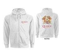 Queen - Felpa # S Ladies White # Classic Crest