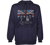 Queen - Felpa # Xl Unisex Blue # Union Jack
