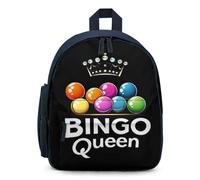 Queen for Bingo Print Mini Backpack Cute Small Travel Daypack Purse with Adjustable Straps for Women Men