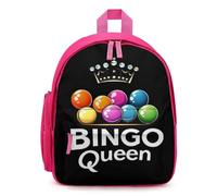Queen for Bingo Print Mini Backpack Cute Small Travel Daypack Purse with Adjustable Straps for Women Men