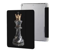 Queen for Chess Funny Tablet Cases Pen Holder Trifold Stand Protective Cover Compatible with iPad Series