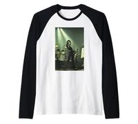 Queen Freddie Mercury Rainbow Tour by Martyn Goddard Raglan Baseball Tee
