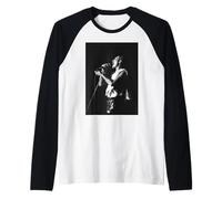 Queen Freddie Mercury Singing Live NEC Arena The Works Tour Raglan Baseball Tee