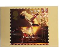 Queen Freddie Mercury stamp design postcard