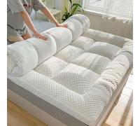 Queen Futon Mattress - Foldable Roll-Up Spring Mattress Portable & Space-Saving Floor Bed for Guests Camping & Travel - Soft Double/Singles 180x200cm