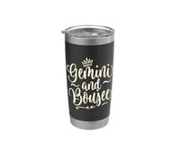 Queen Gemini and Boujee Crown Elegant Sophistication Stainless Steel Insulated Tumbler