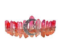 Queen Headbands Natural Crystal Hairbands Women's Handmade Hair Accessories For Wedding Moon Witch Party Costumes
