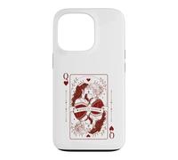 Queen Hearts Lesbian Pride Design | LGBTQ Gothic Romance Case for iPhone 13 Pro