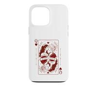 Queen Hearts Lesbian Pride Design | LGBTQ Gothic Romance Case for iPhone 13 Pro Max