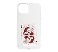 Queen Hearts Lesbian Pride Design | LGBTQ Gothic Romance Case for iPhone 15 Plus