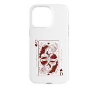 Queen Hearts Lesbian Pride Design | LGBTQ Gothic Romance Case for iPhone 15 Pro Max