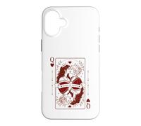 Queen Hearts Lesbian Pride Design | LGBTQ Gothic Romance Case for iPhone 16 Plus