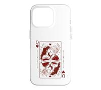 Queen Hearts Lesbian Pride Design | LGBTQ Gothic Romance Case for iPhone 16 Pro