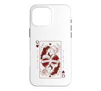 Queen Hearts Lesbian Pride Design | LGBTQ Gothic Romance Case for iPhone 16 Pro Max