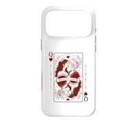 Queen Hearts Lesbian Pride Design | LGBTQ Gothic Romance Case for iPhone 17 Pro Max