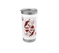 Queen Hearts Lesbian Pride Design | LGBTQ Gothic Romance Stainless Steel Insulated Tumbler