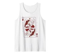 Queen Hearts Lesbian Pride Design | LGBTQ Gothic Romance Tank Top