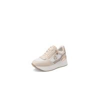 QUEEN HELENA Women's Wedge Sneakers X34-24, beige, 6 UK