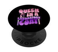 Queen in a Lab Coat STEM Groovy Medical Technologist PopSockets Adhesive PopGrip
