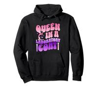 Queen in a Lab Coat STEM Groovy Medical Technologist Pullover Hoodie
