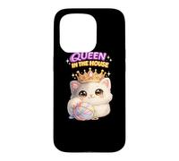 Queen In The House Cute Cat Princess Kitten Lover Gift Case for iPhone 15 Pro