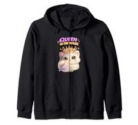 Queen In The House Cute Cat Princess Kitten Lover Gift Zip Hoodie