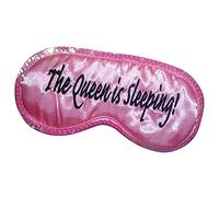 Queen is Sleeping Comfy Travel Eye Mask, Pink, One Size