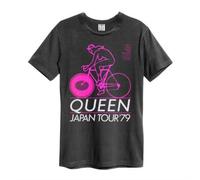 QUEEN JAPAN TOUR 79 AMPLIFIED VINTAGE CHARCOAL X LARGE - T-shirt