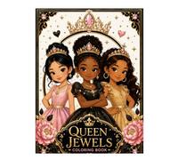 Queen Jewels: Coloring book for young women