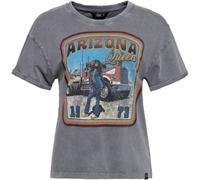 Queen Kerosin Arizona Queen Ladies T-Shirt, grey, size 4XL for Women