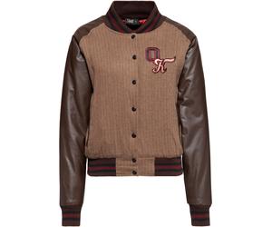 Queen Kerosin Baseball College Ladies Jacket, black-brown, size 3XL for Women