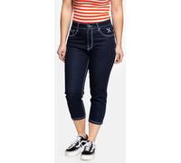 Queen Kerosin Betty Capri Ladies Jeans, blue, size 27 for Women