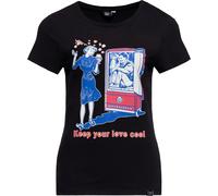 Queen Kerosin Damen Basic T-Shirt "Cool Love" QKU41010