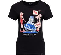 Queen Kerosin Damen Basic T-Shirt "Dangerous Curven" QKU41014