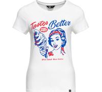 Queen Kerosin Damen Basic T-Shirt "Taste Better" QKU41013