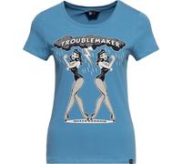 Queen Kerosin Damen Basic T-Shirt "Trouble Maker" QKI31002