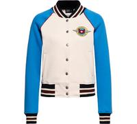 Queen Kerosin Damen College Sweat Jacket " Wonder Cat" QKI34003