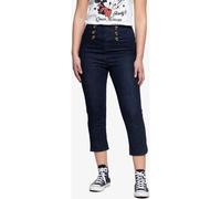 Queen Kerosin Damen High Waist Capri Jeanshose