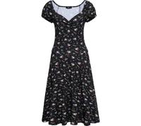 Queen Kerosin Damen Howdy Allover-Print Swingkleid Black