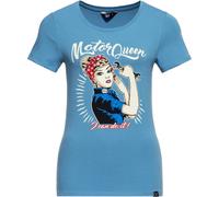 Queen Kerosin Damen Print T-Shirt "Motor Queen I Can Do It" QKI11002