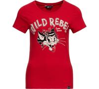 Queen Kerosin Damen Print T-Shirt "Wild Rebel" QKI11005