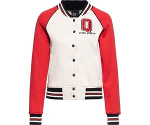 Queen Kerosin Damen Q College Sweatjacke Rot