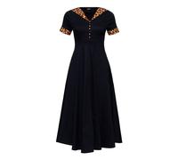 Queen Kerosin Dottie Vintage Swing Dress Midi Dress black XS