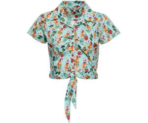 Queen Kerosin Hula Girls Ladies Blouse, size 4XL